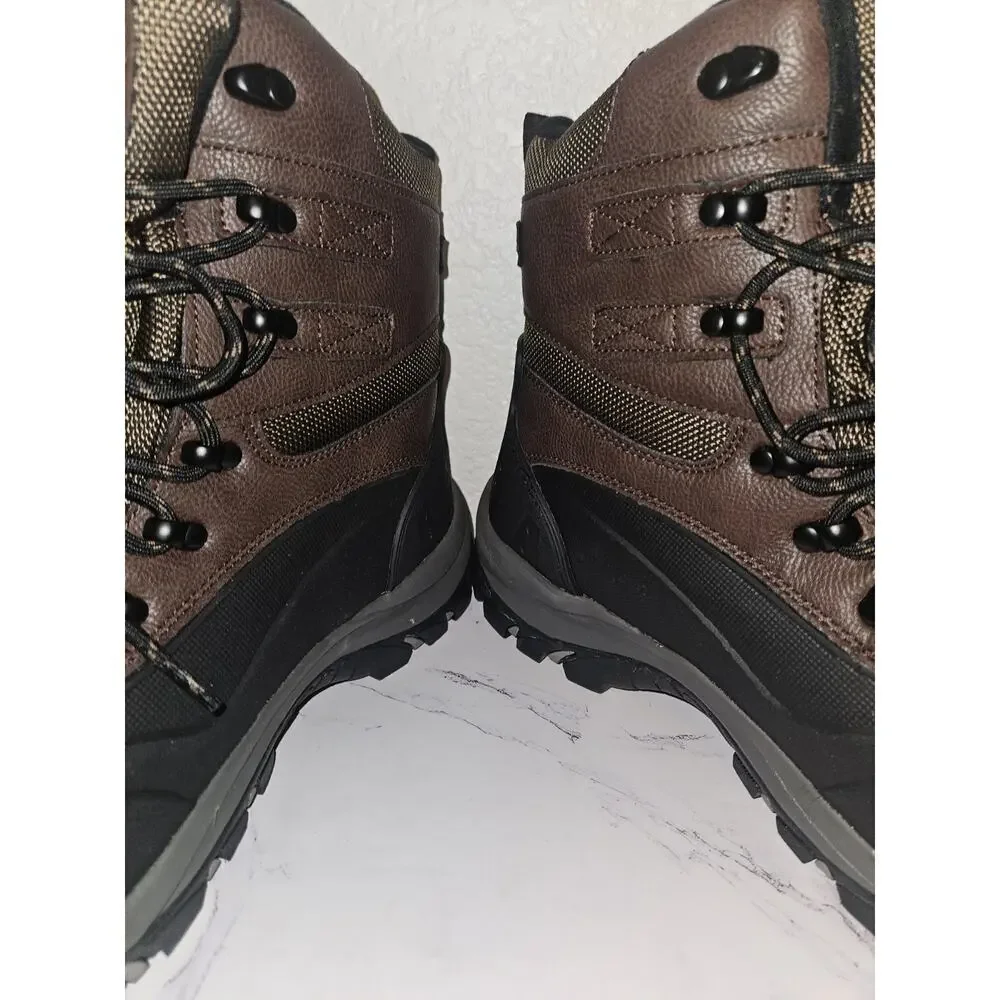New! NORTIV 8 Men's Insulated Waterproof Rubber Sole Winter Snow Boot Size 9